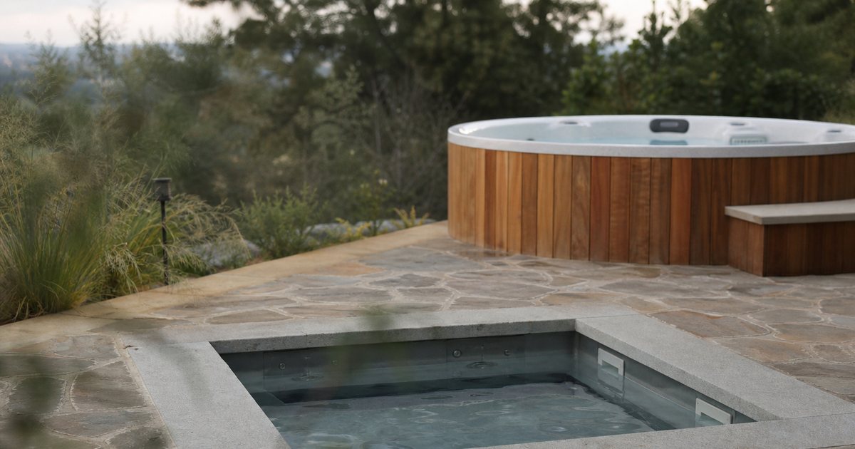 Should you place a luxury hot tub above ground or fully recessed?