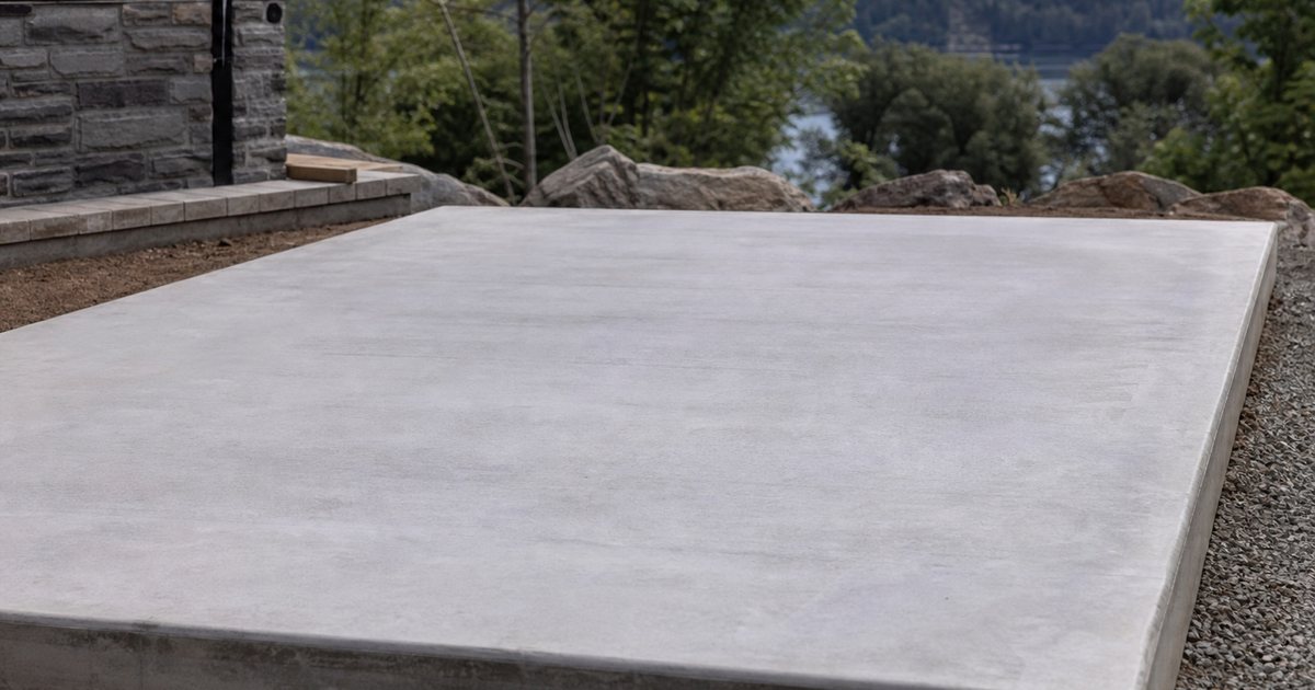 What foundation does a large swim spa require before delivery day?