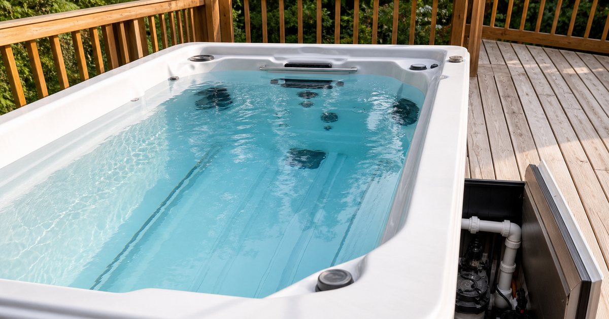 How difficult is it to maintain water quality in a swim spa?