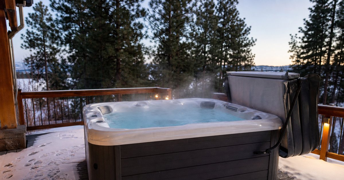 When should you winterize a luxury hot tub instead of running it all winter?